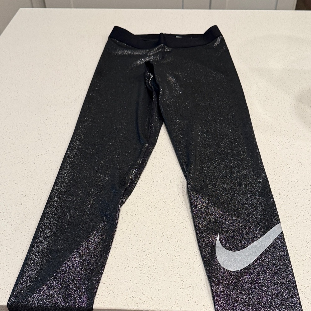 Nike Kids Sparkle Black Leggings